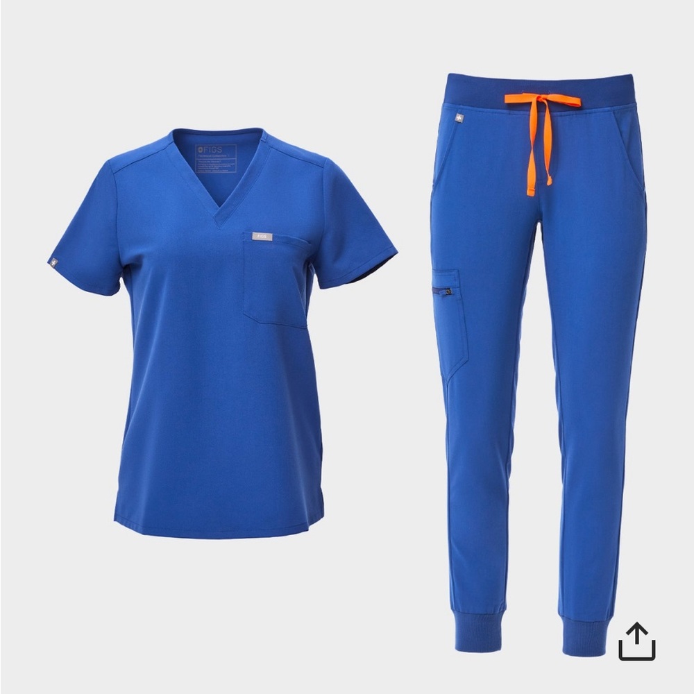 Figs Blue Women's Scrub Set